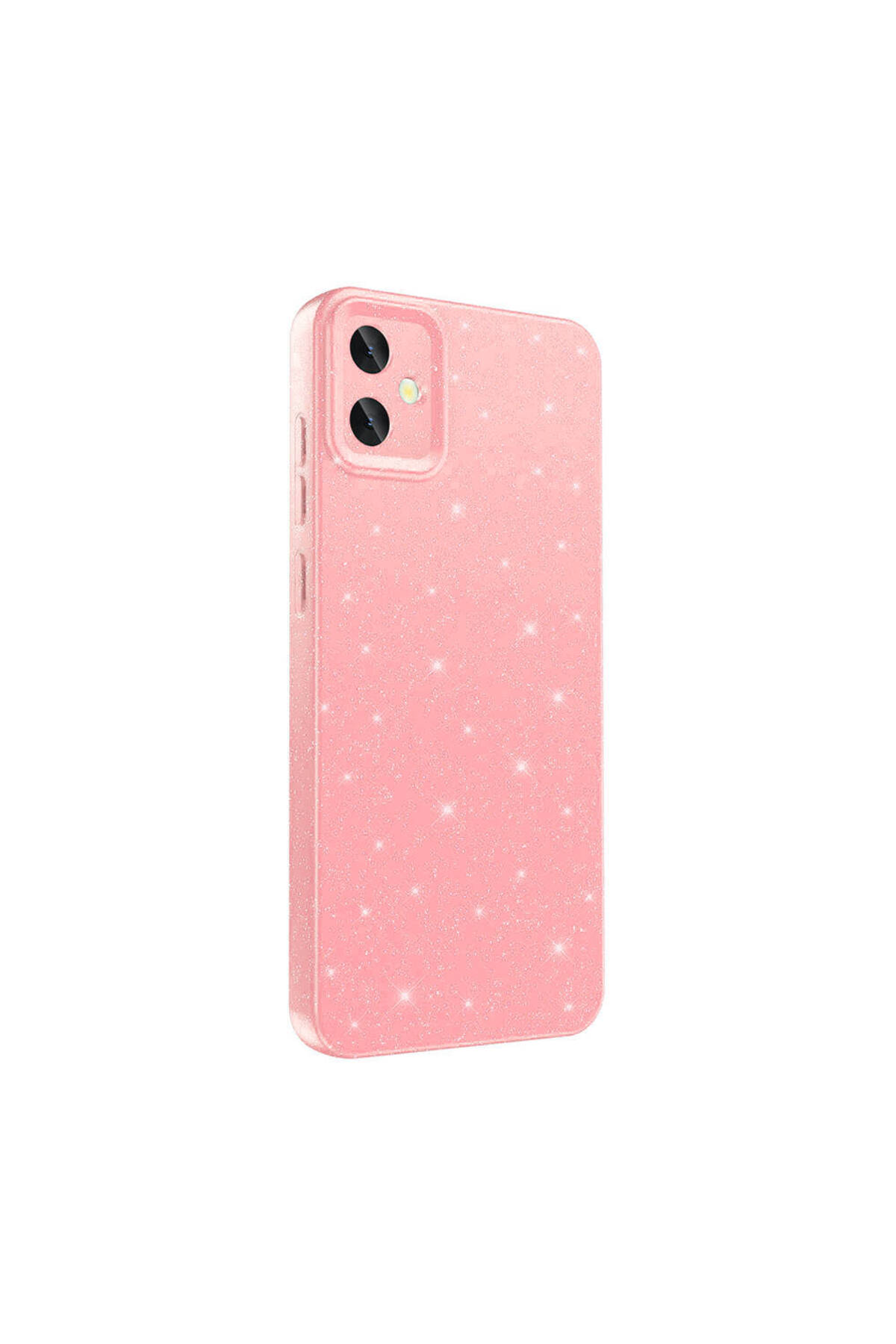 Galaxy A05 Kılıf Kamera Korumalı Simli Lüks TYGO Koton Kapak - Pembe