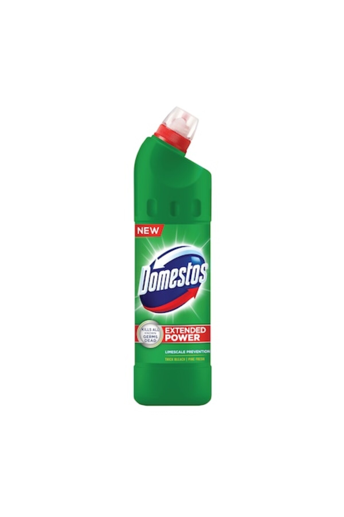 Domestos - Înălbitor dezinfectant anticalcar cu pin, 1 L X3