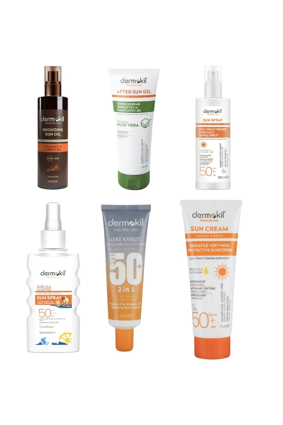 Dermokil 50+ Spf Güneş 6’Lı Süper Avantaj Set
