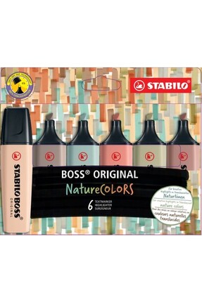 Stabilo Boss Nature Colors 6 Renk Işaretleme Kalemi 70 6 2 2