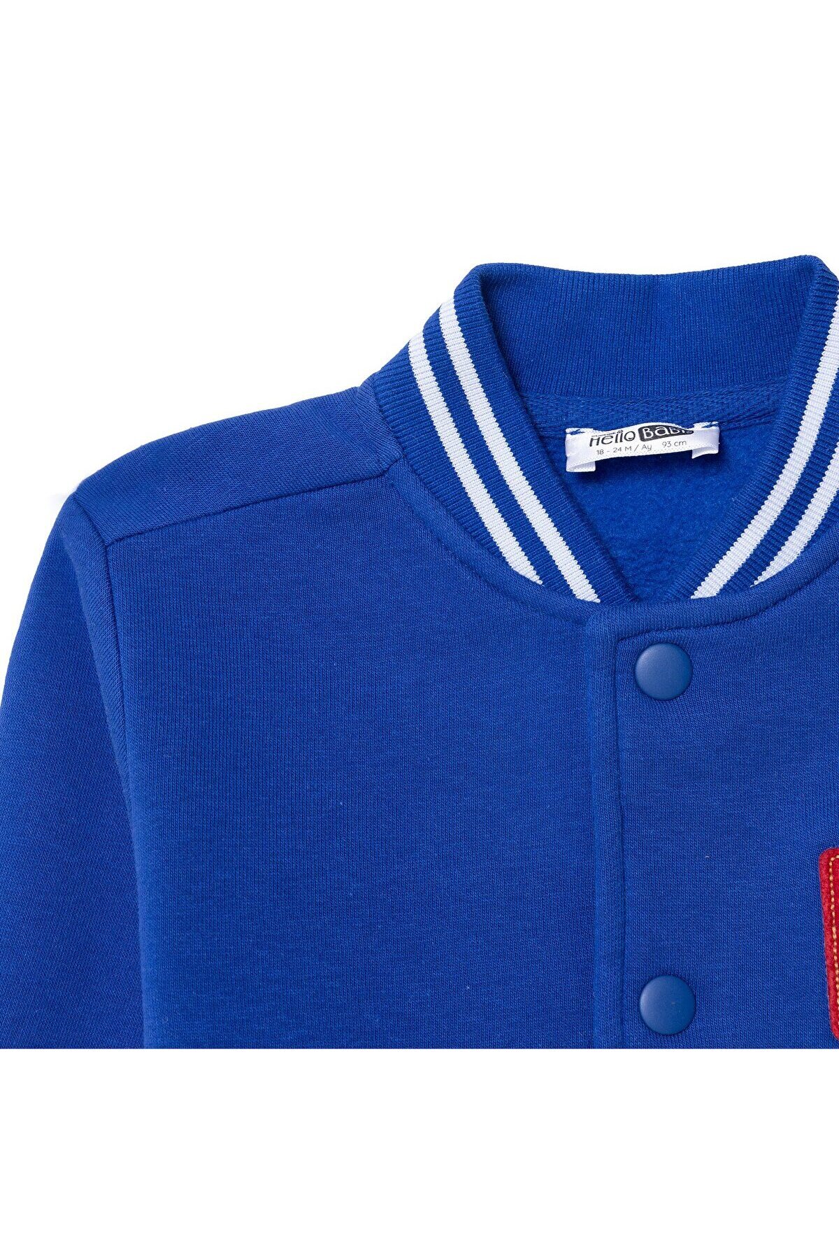 ebebek Hello Baby HelloBaby Erkek Bebek Kolej Montları Çıtçıtlı V Yaka fotoğrafı 3 (önizleme)