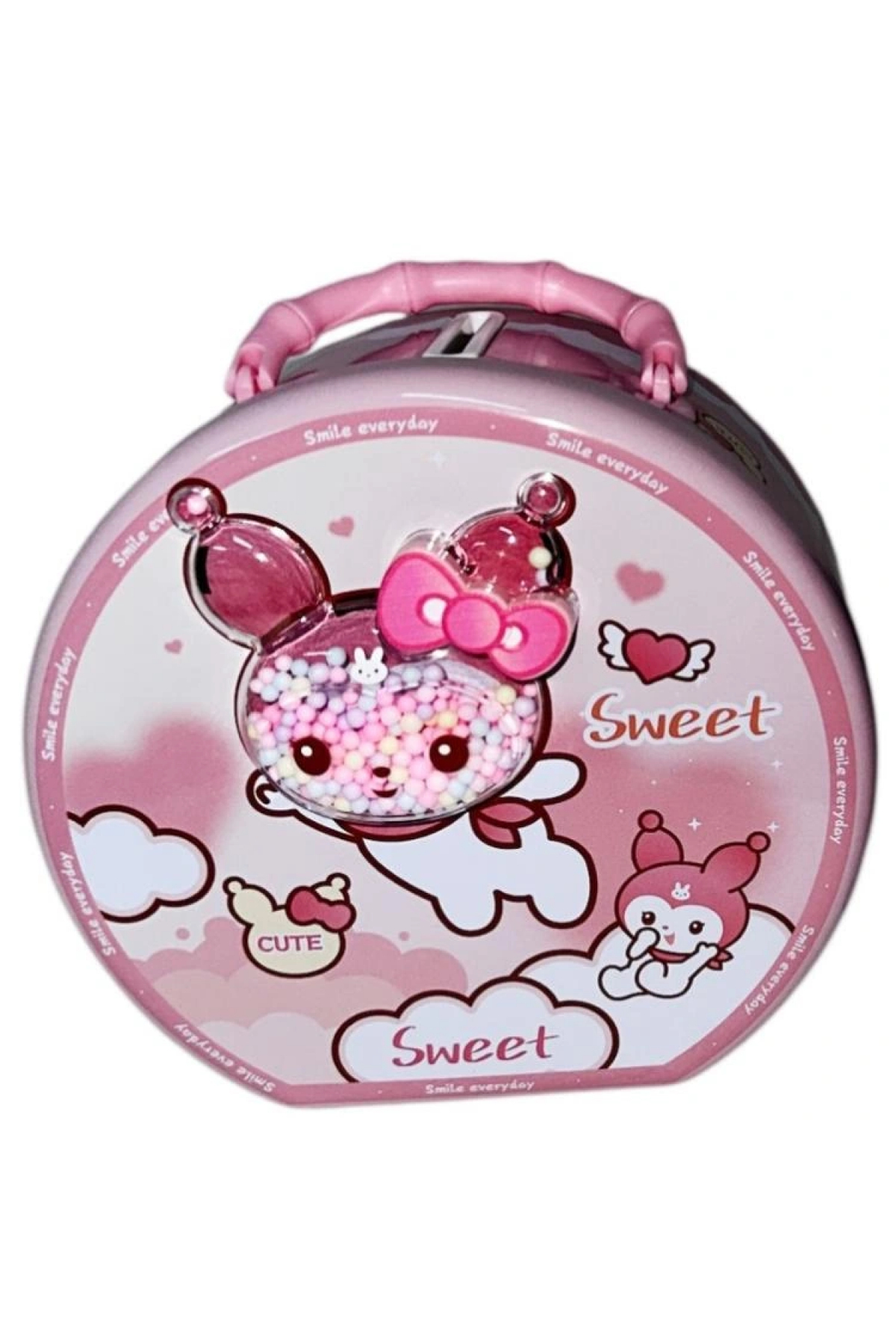 giftzen S-276-C HELLO KITTY SAPLI ŞİFRELİ KİLİTLİ METAL KUMBARA 3+