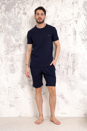D'S Damat Ds Damat Maschio Pamuk Şort Takım LACİVERT