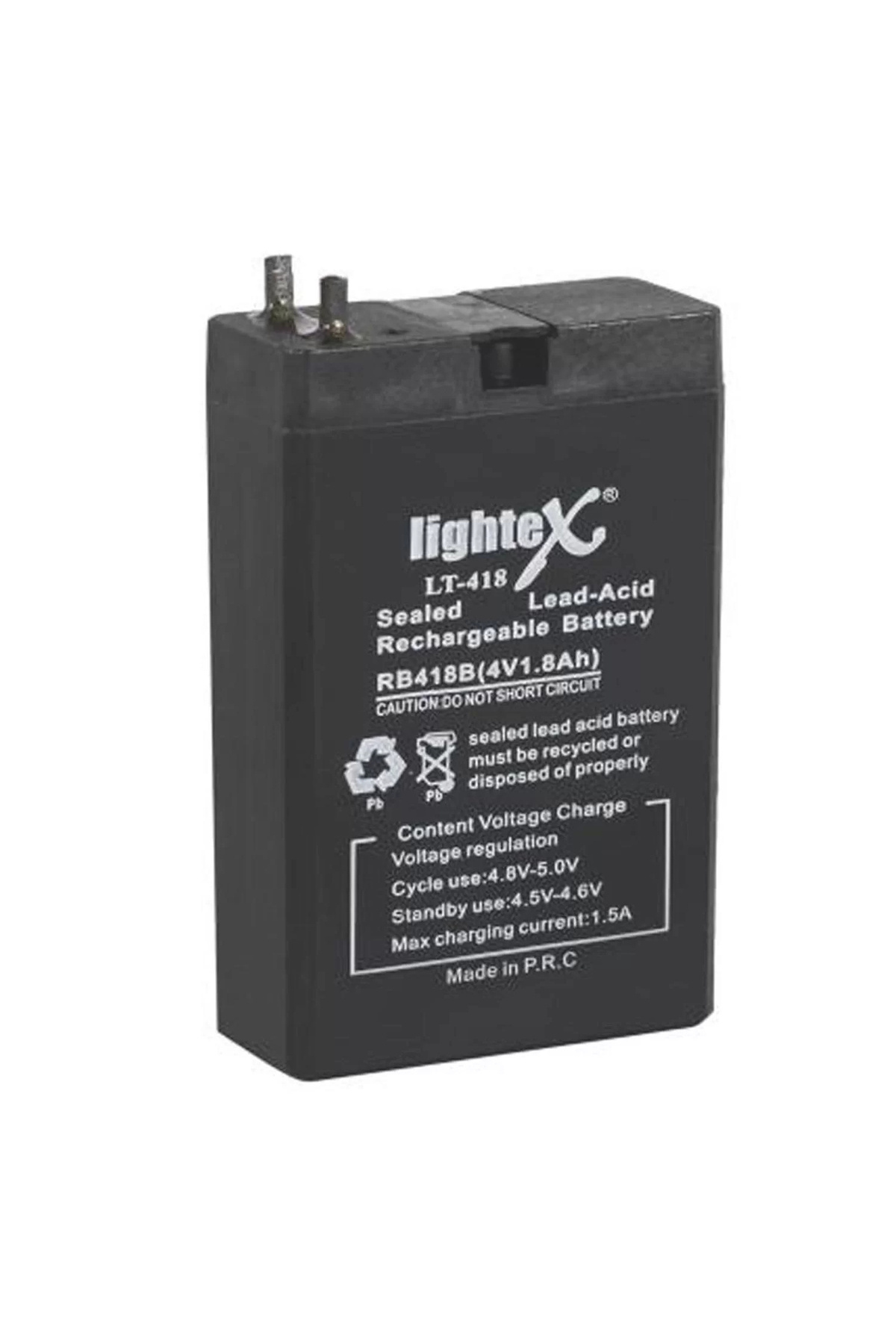 Lightex Lt-418 Kuru Akü 4v 1.8ah (7.5x5x2cm) Işıldak Fener