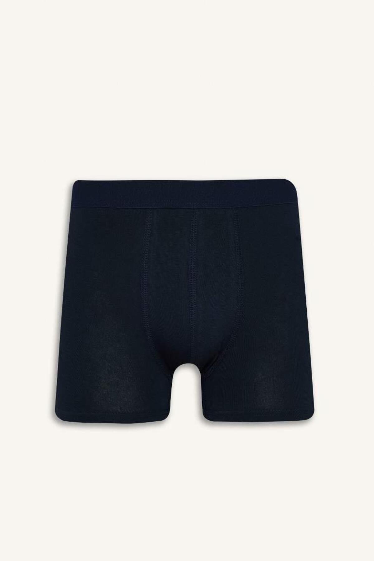 DeFacto Regular Fit Pamuklu Çizgili 3'lü Boxer E0123AX25AU görsel 5