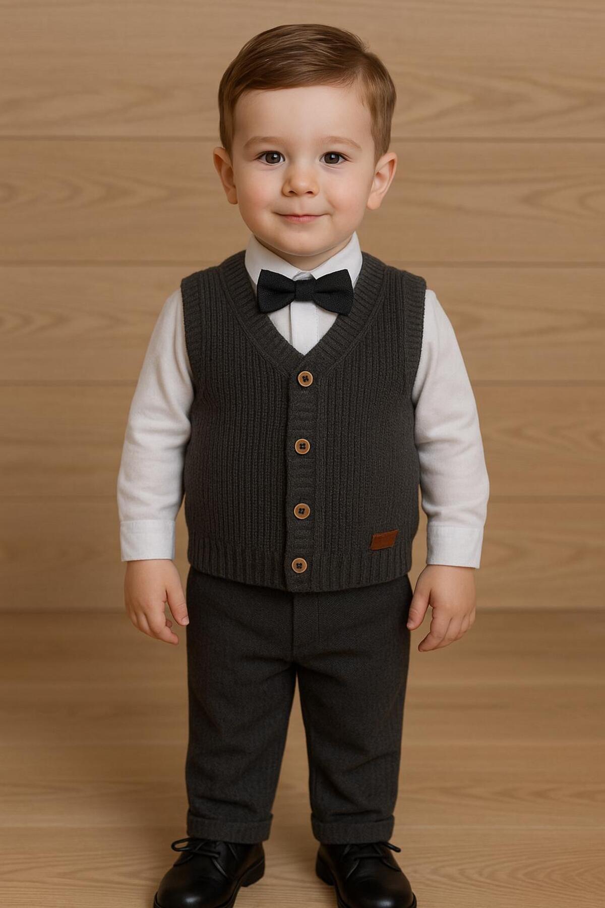 meriç bebe - bütün çocuklar melektir. mrc Erkek Çocuk Selanik Örgü Yelek – Esnek ve Şık – 0-5 Yaş fotoğrafı 6 (önizleme)