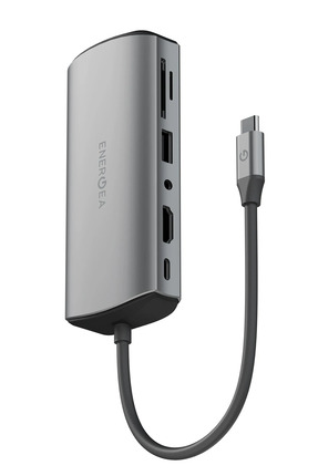 Energea AluHub Max 100W Type-C PD Şarj Destekli 11in1 4K Hub Dönüştürücü - Ko...