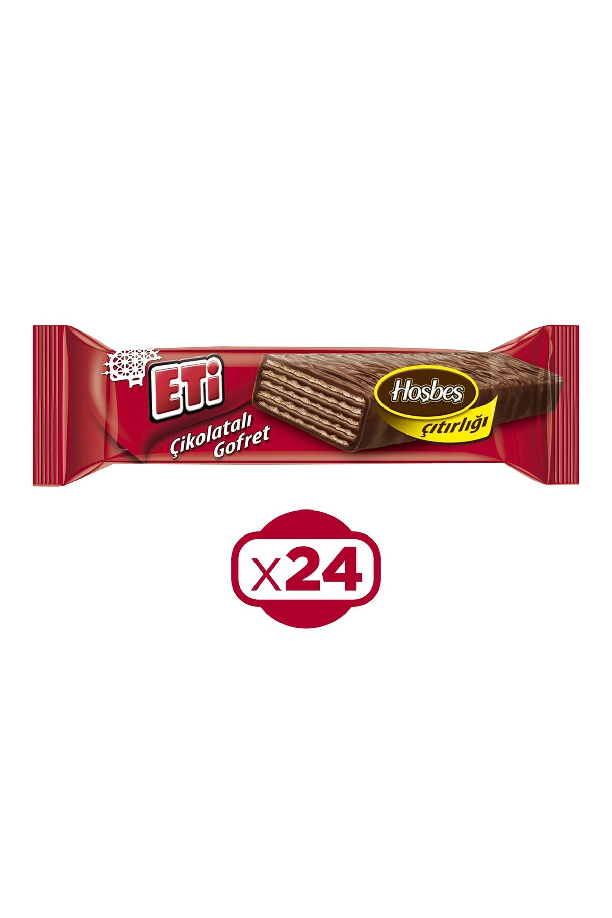Eti Çikolatalı Gofret 34 gr X 24 Adet