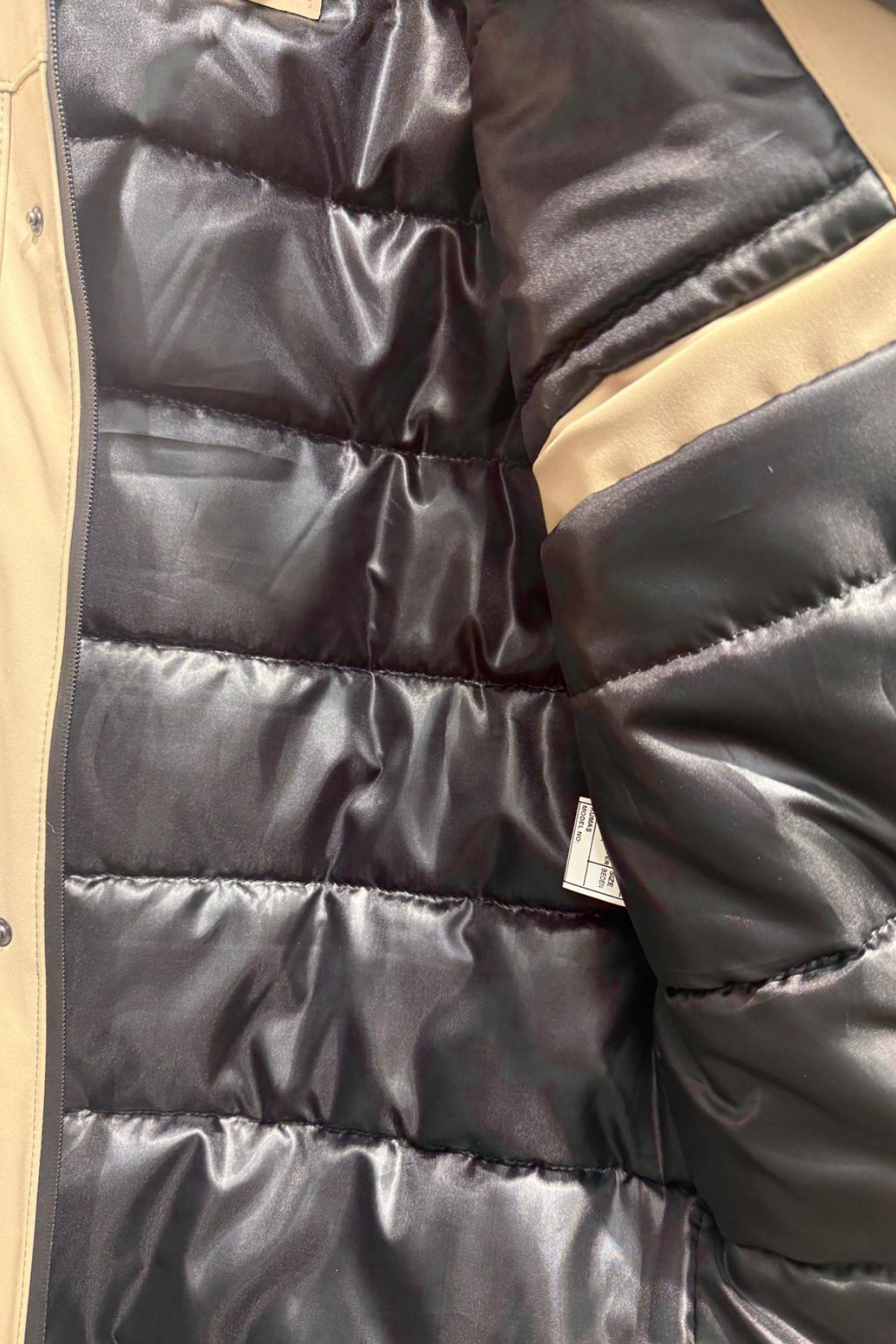 Erkek Krem Su ve Rüzgar Geçirmez Çıkartılabilir Kapüşonlu Softshell Mont & Kaban görsel 5