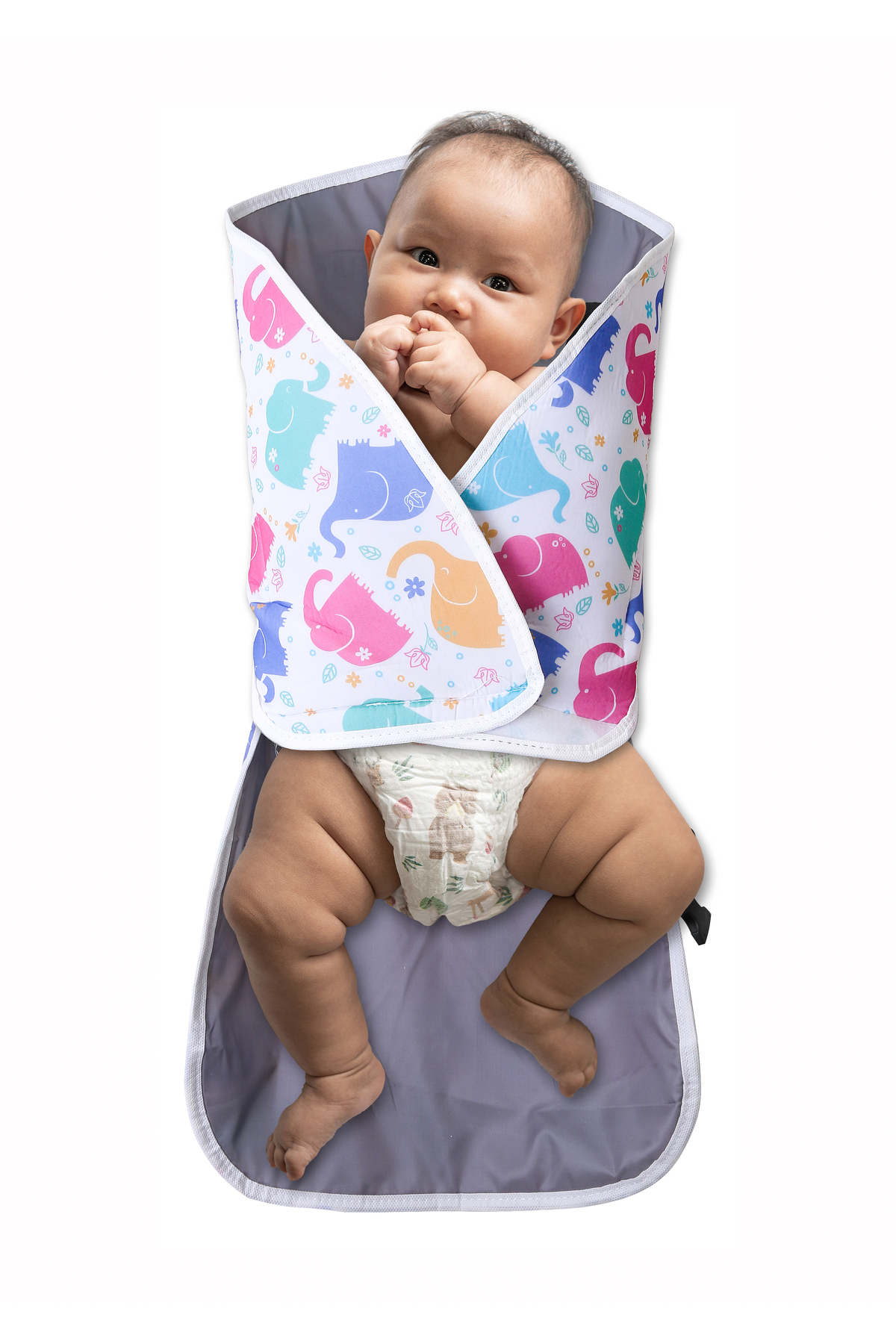 teknotrust Su geçirmez dijital baskılı bebek alt değiştirme minderliği ve organizer çanta fotoğrafı 4 (önizleme)