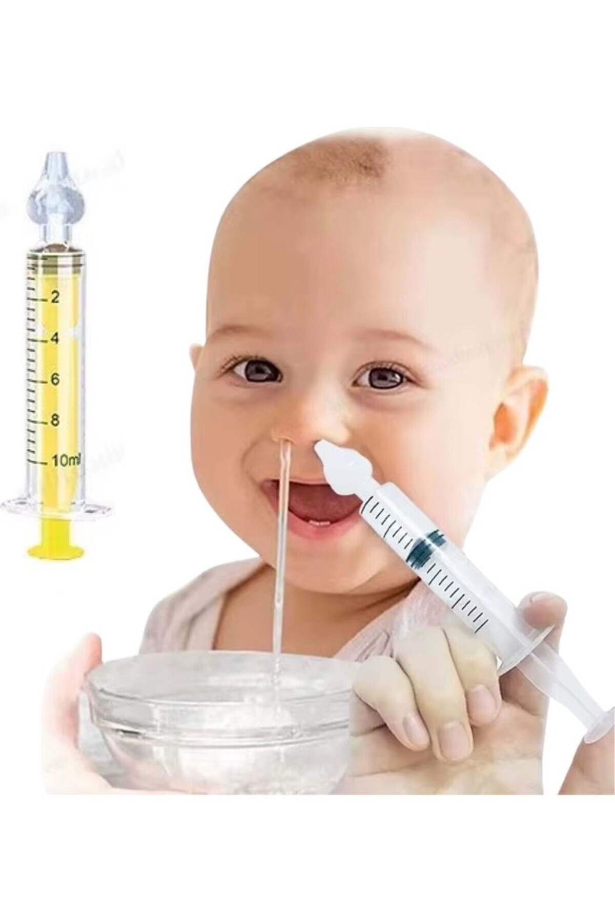 jetniva 2’li Bebek Burun Temizleme Şırıngası – Silikon Uçlu Burun Aspiratörü ve Temizleme Kiti