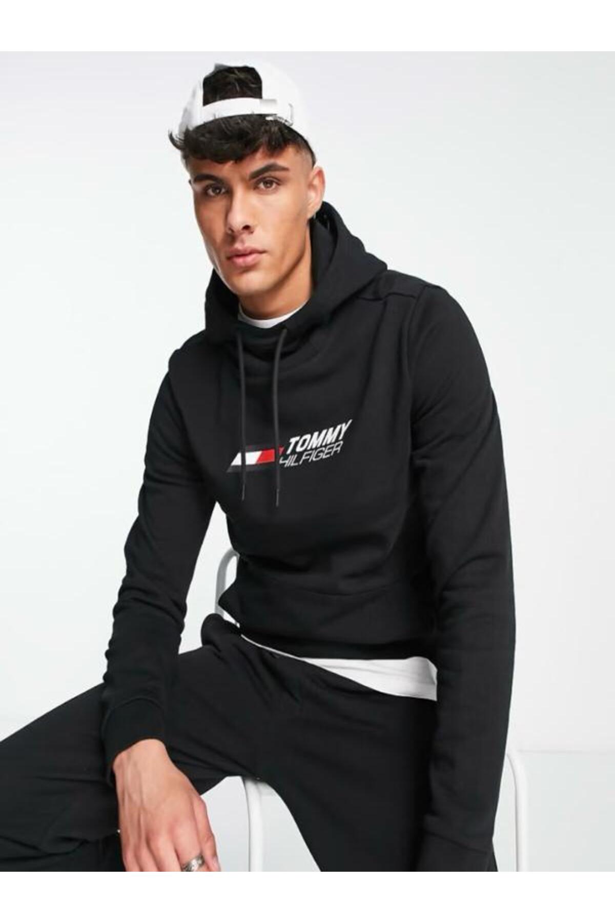 تامی هیلفیگر هودی مردانه طرح لوگو Essentials