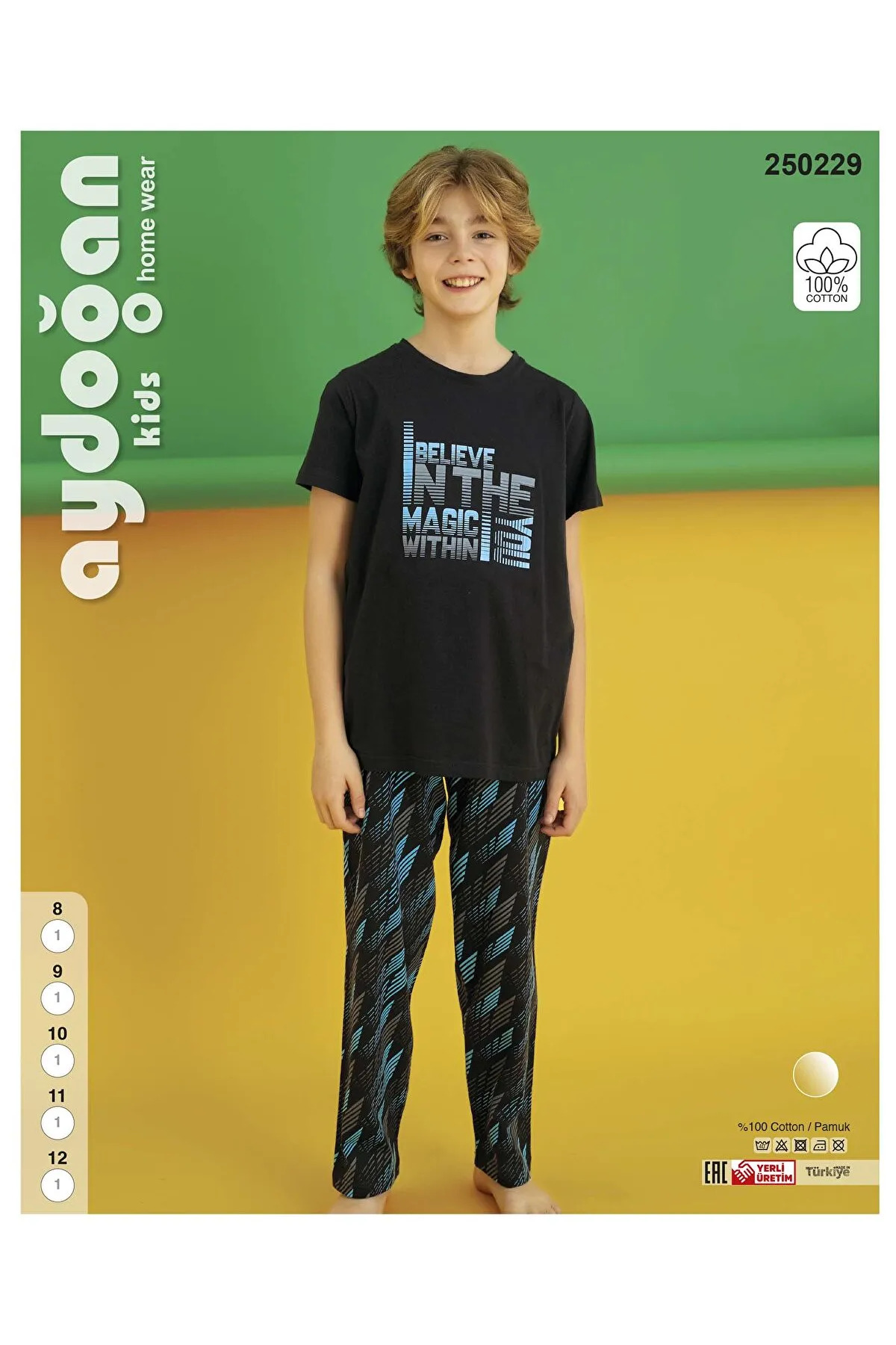 100% Cotton Boys' Pajamas Set – Comfortable and Breathable Fabric