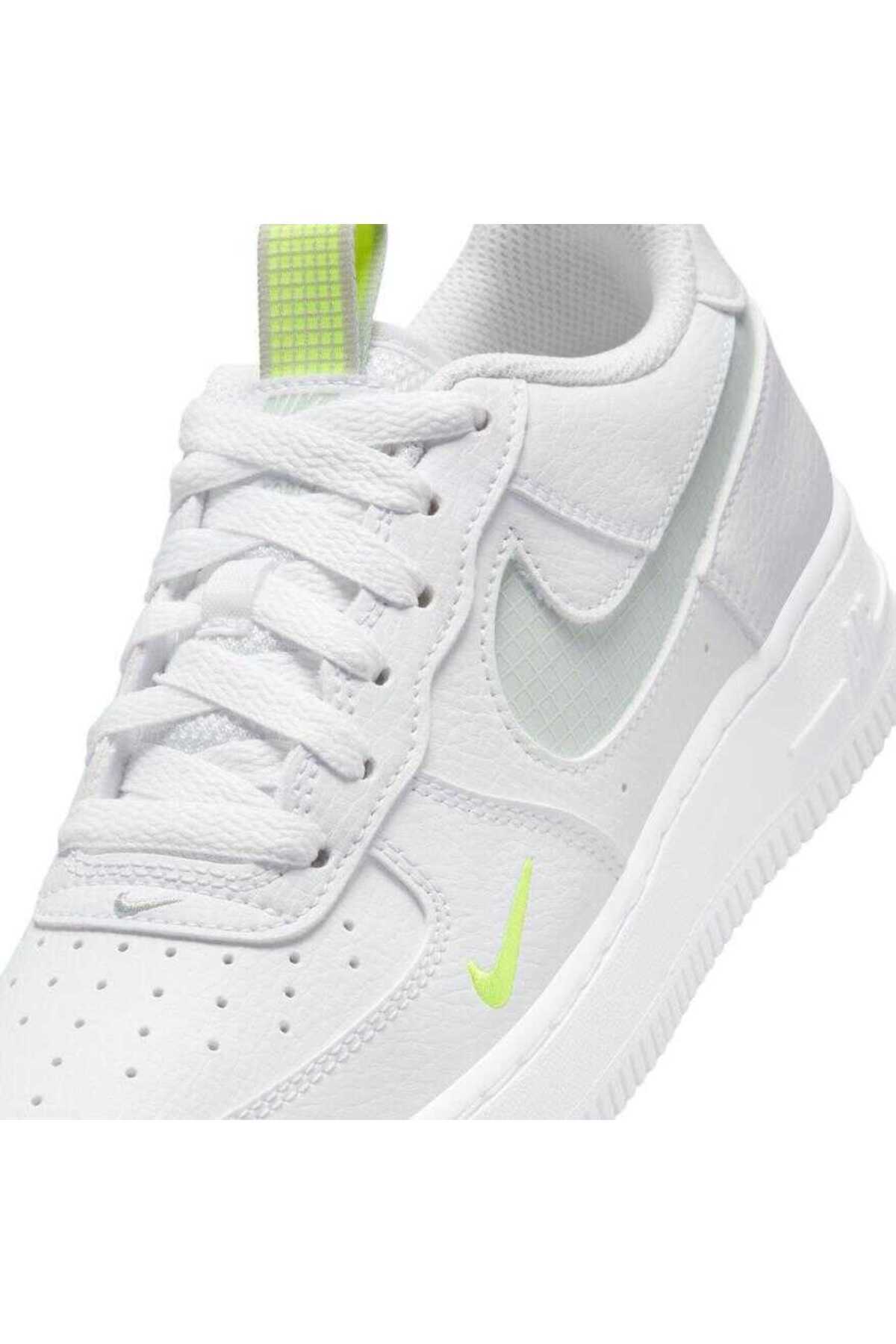Nike Air Force 1 LV8 White Volt (GS) -HF0095 100
