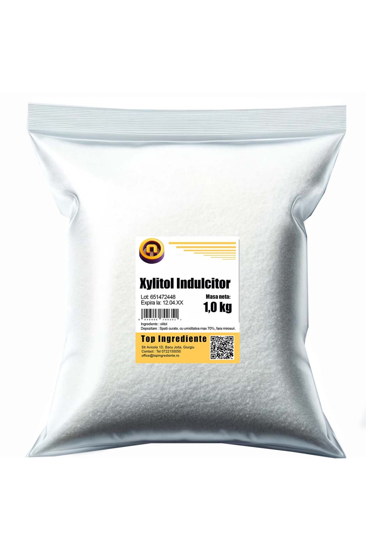 Top Ingrediente Ксилитолов подсладител (брезова захар) - кристален прах 1 кг