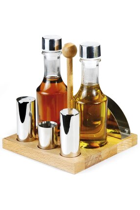 Biradlı Groovy Altılı Tuzluk Yağlık Takımı