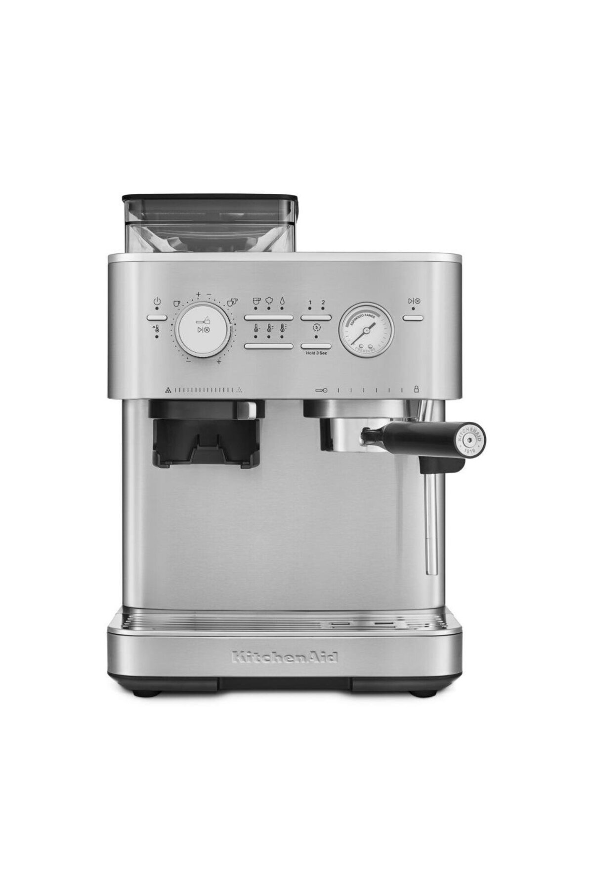 Kitchenaid Yarı Otomatik Öğütücülü Espresso Makinesi - 5KES6551 Brushed Stainless Steel