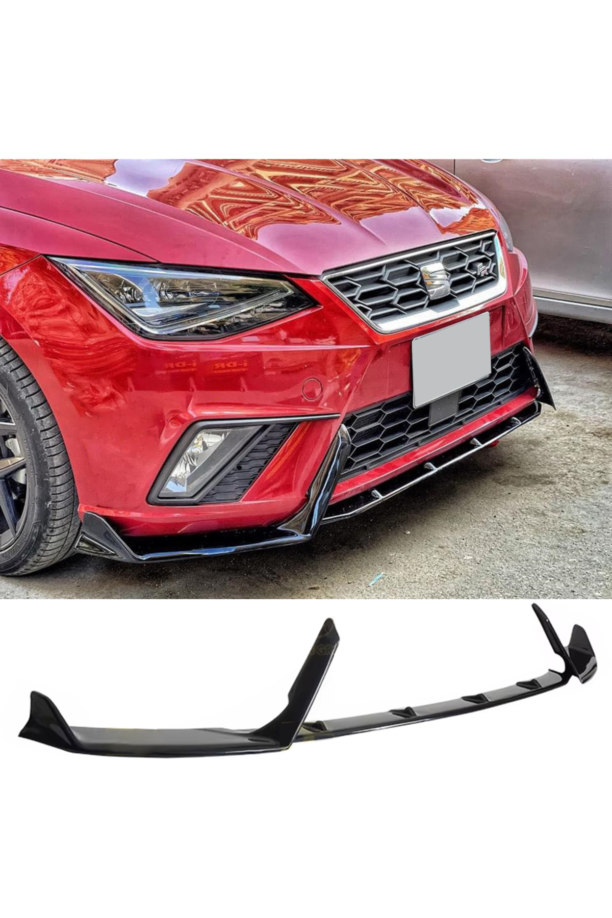 AkmTuning Seat İbiza Mk5 Lenz Race Cup Ön Lip 3 Parça Piona Black 2017 ve üzeri