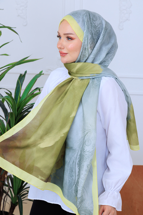 49eyşanipek MODERN ÇİÇEK DESENLİ DİJİTAL SOFT ŞAL