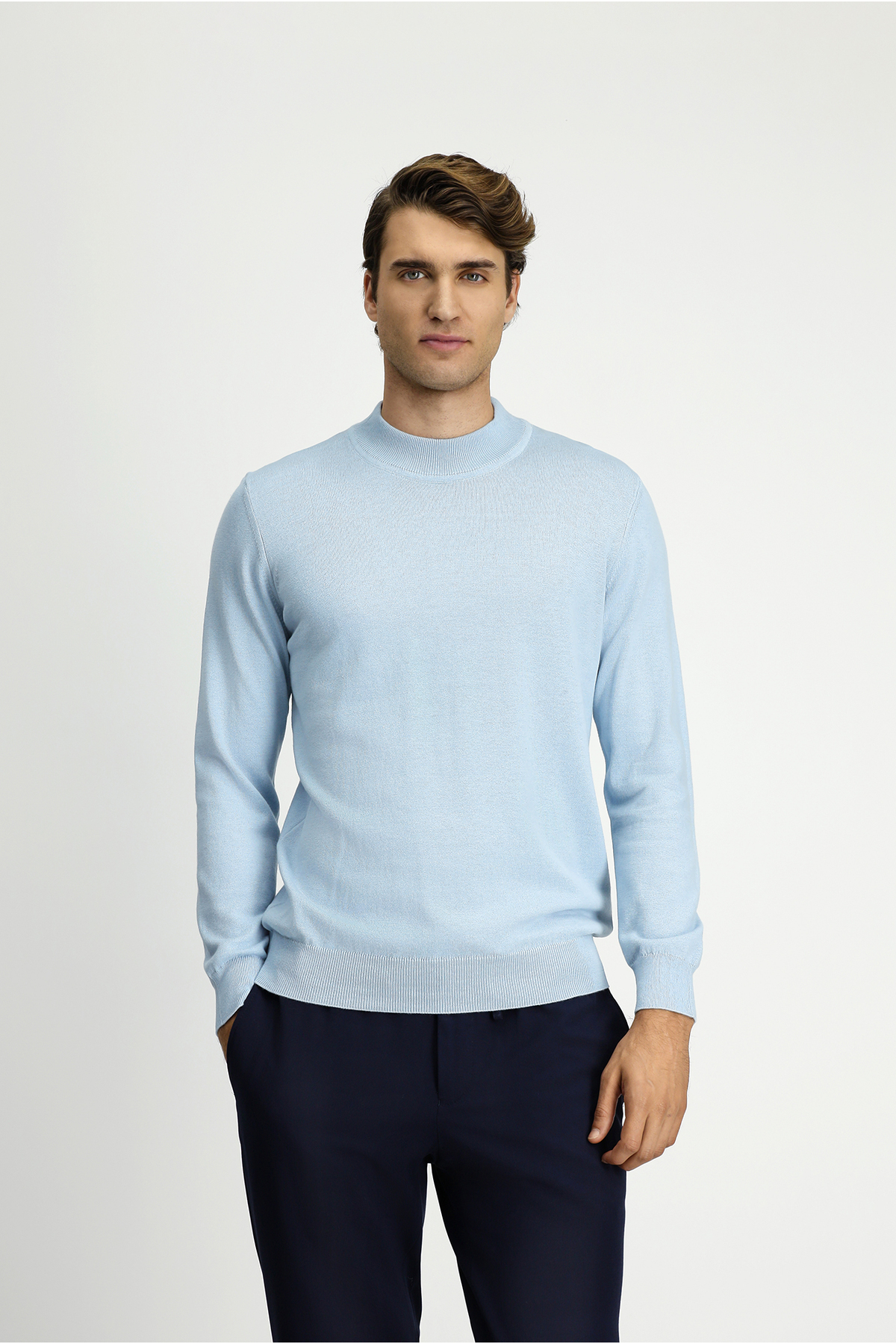 کیگیلی ژاکت بافتنی نخی کشمیر یقه اسکی معمولی