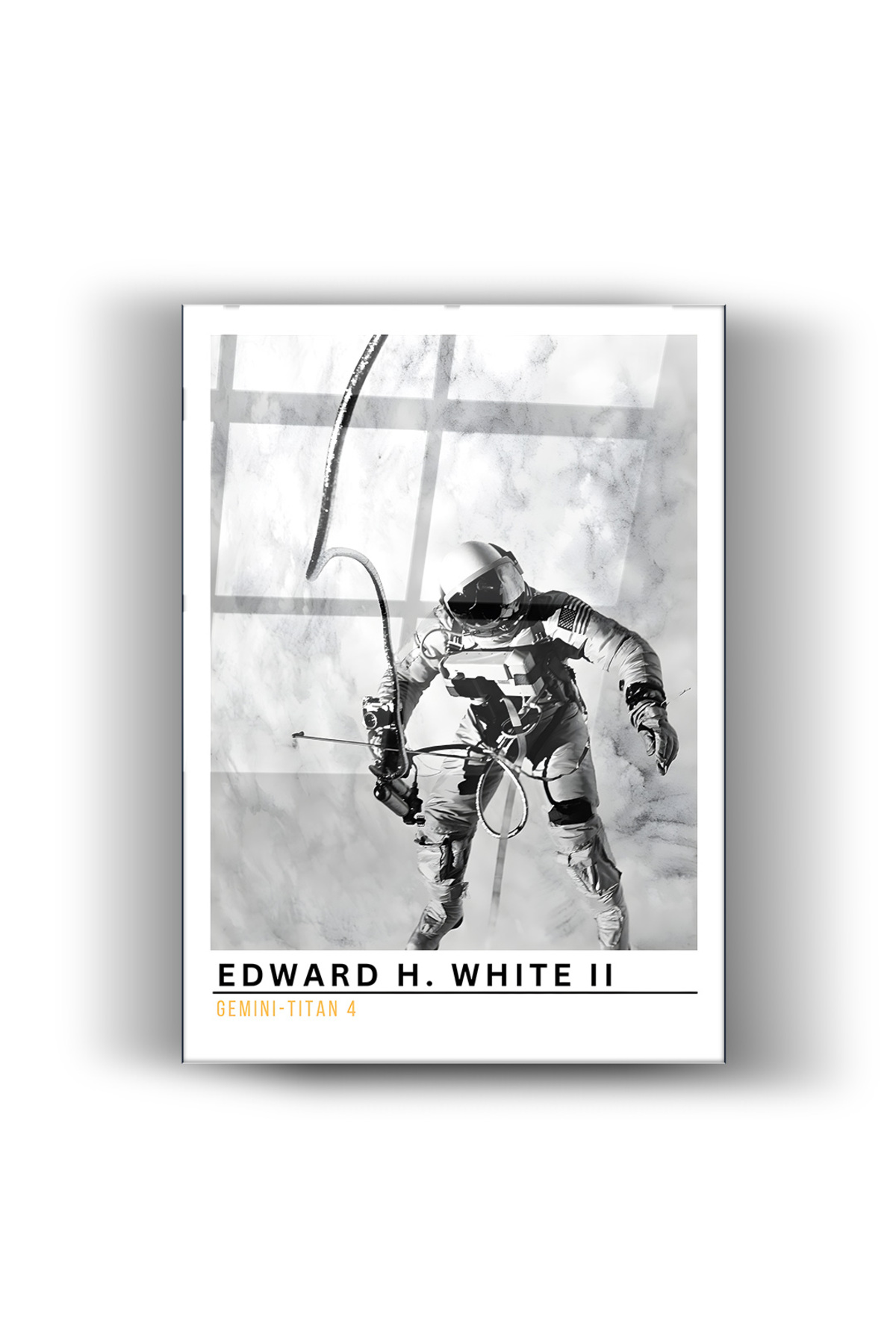 Edward White- Astronot- Uzay-Cam Tablo-Ev ve Ofis Dekorasyonu