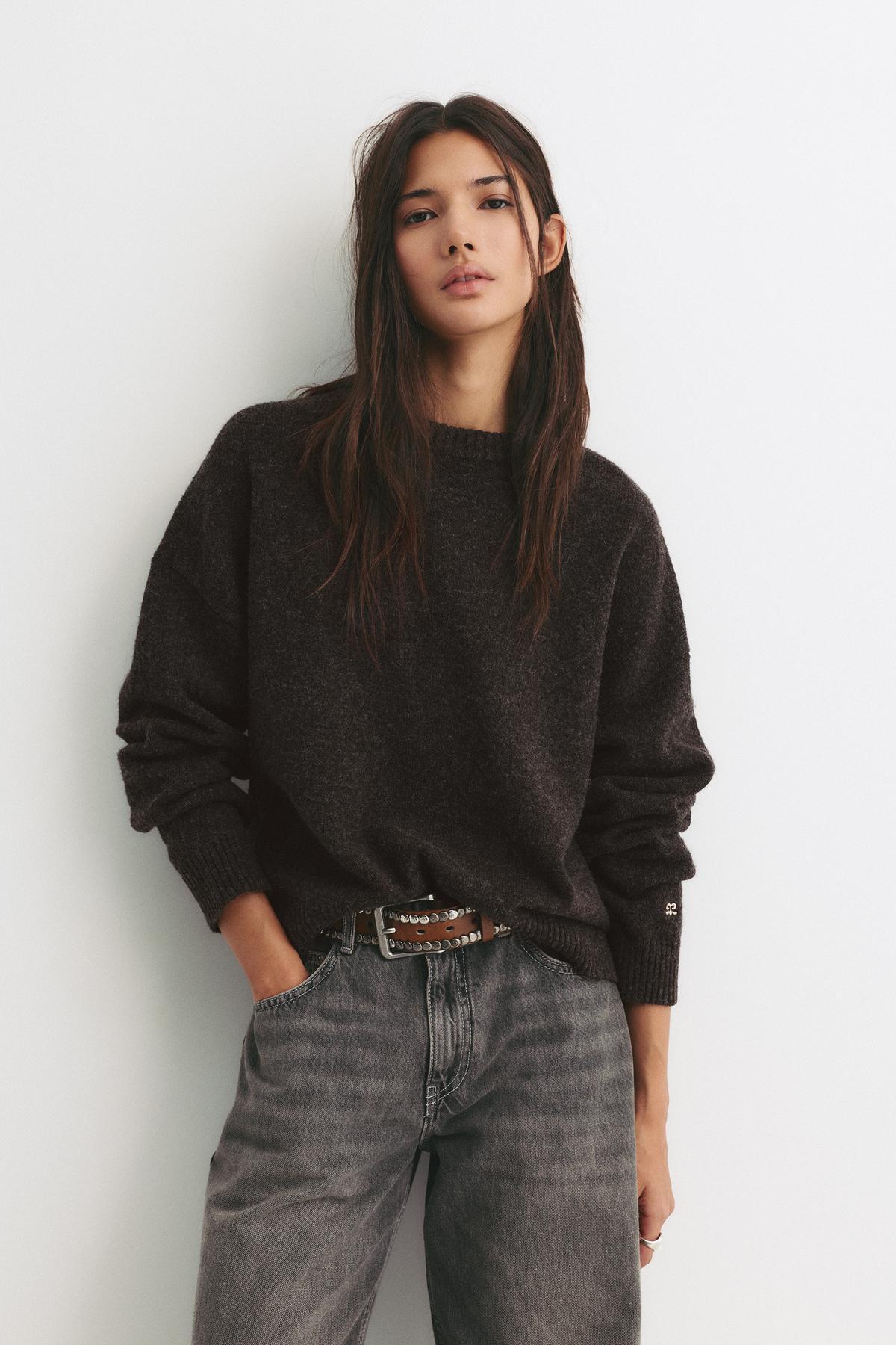 Pull & Bear  Basic triko kazak - Görsel 2