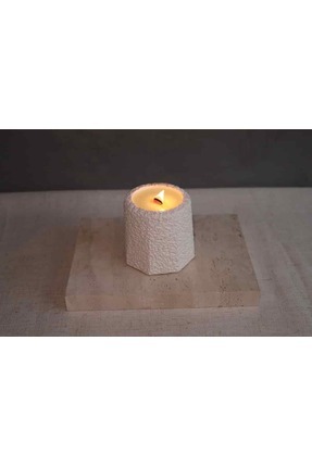 Maison Nur Candles&Decor Traverten Beton Kutu Kokulu Mum