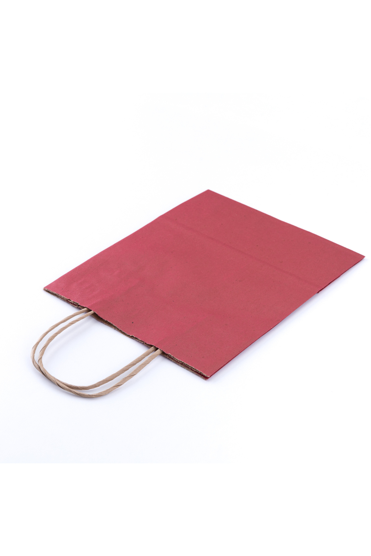 Bimotif Renkli karton çanta, 18x8x24, Bordo