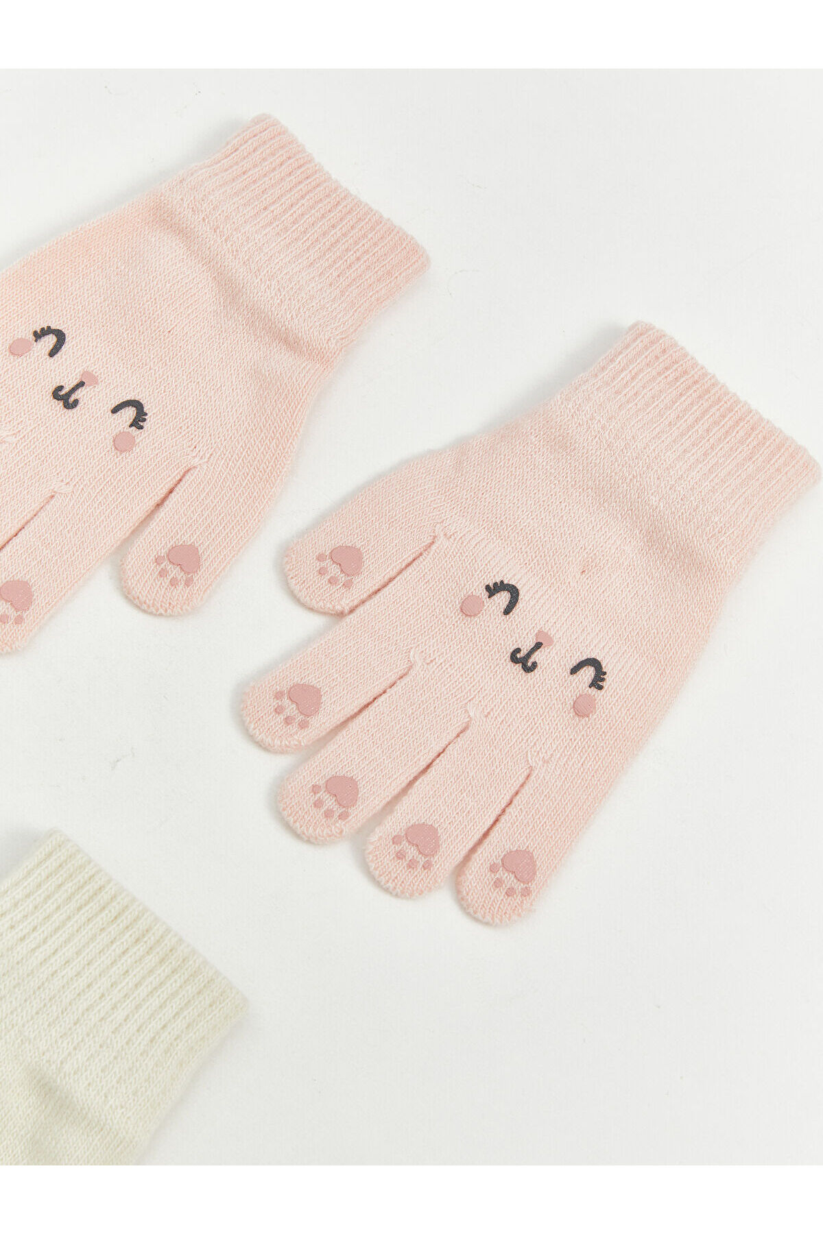 LC Waikiki ÇNR Yeni Sezon Baskılı Kız Bebek Eldiven 2'li fotoğrafı 2 (önizleme)