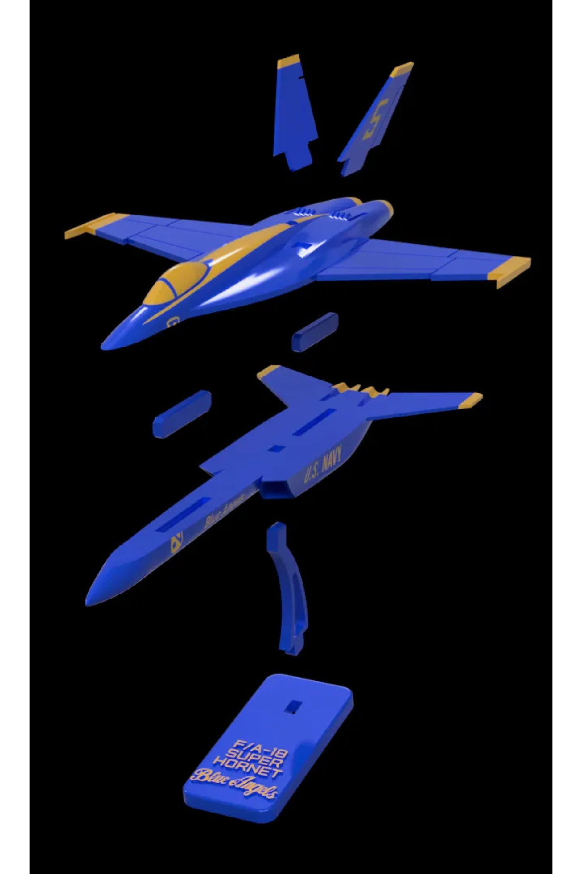 ZIPPO BLUE ANGELS/F/A-18A HORNET 4点セット Forge Triverse F/A-18 Super Hornet Blue Angels Uçak Kiti Modeli
