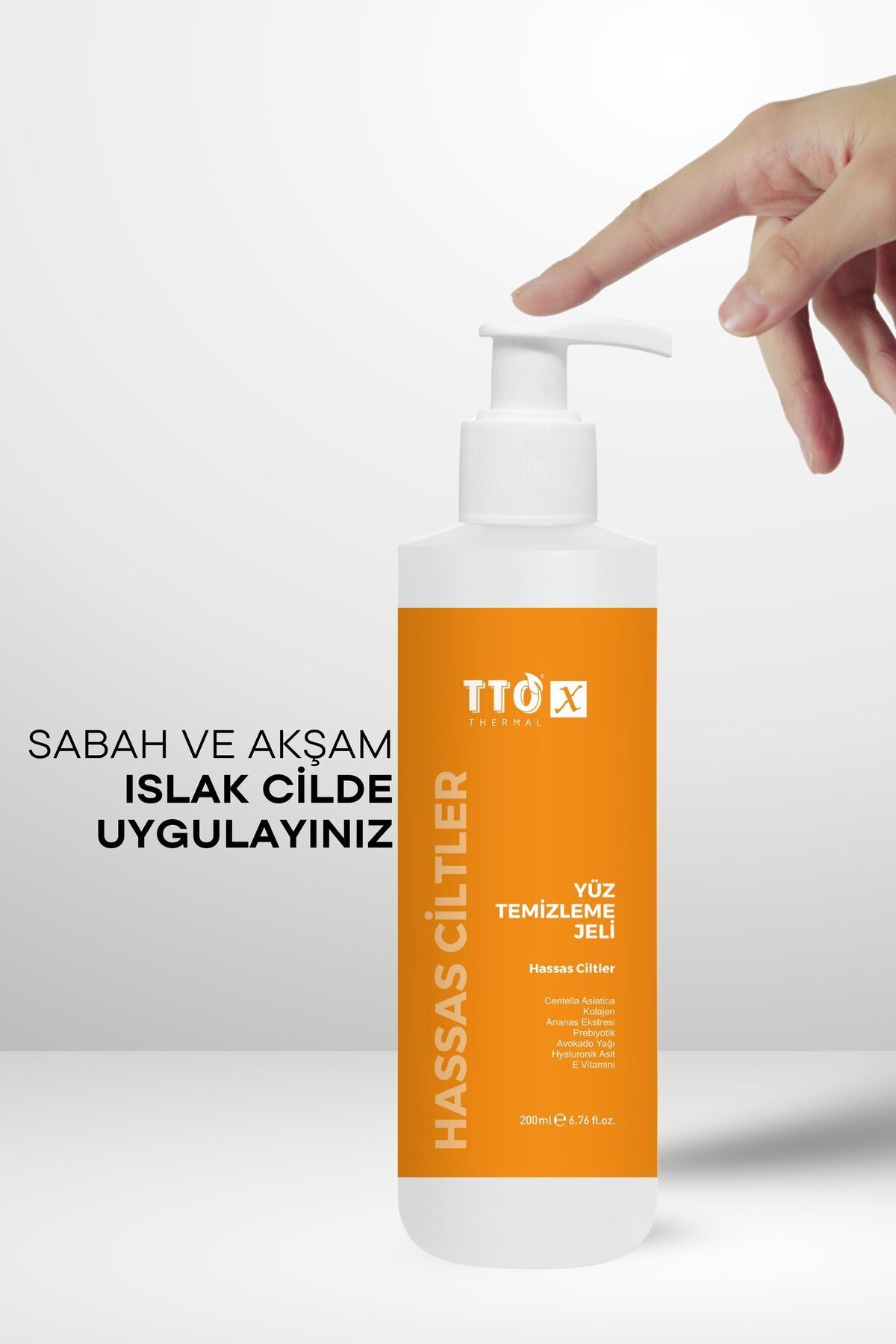Yüz Temizleme Jeli Nazik Arındırıcı 200 ml Kolajen X Hassas Ciltler — 8684576001238 — تصویر 6 از 7