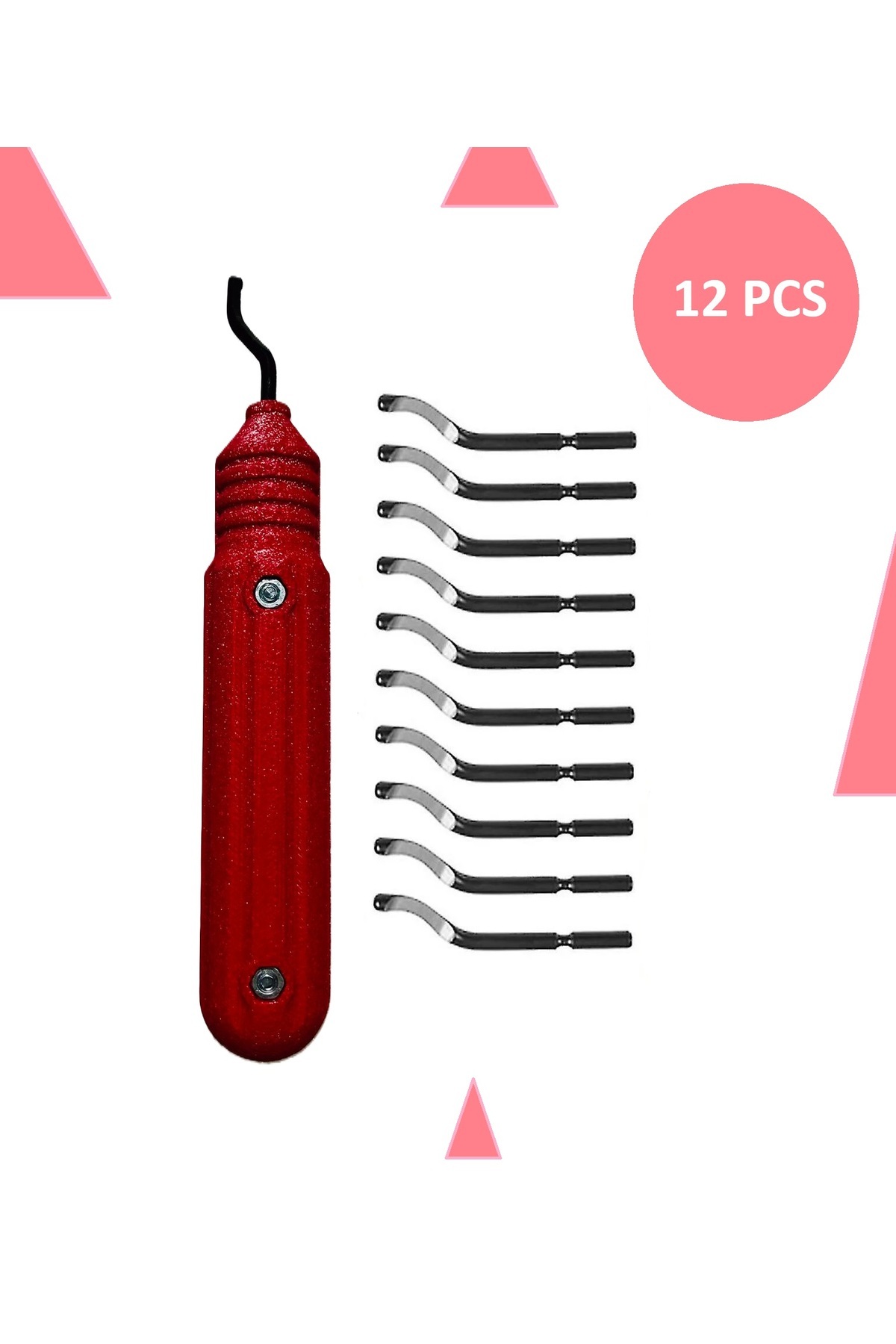 BGA raspa çapak alma aleti metal ahşap plastik çapak kazıyıcı seti 12 pcs