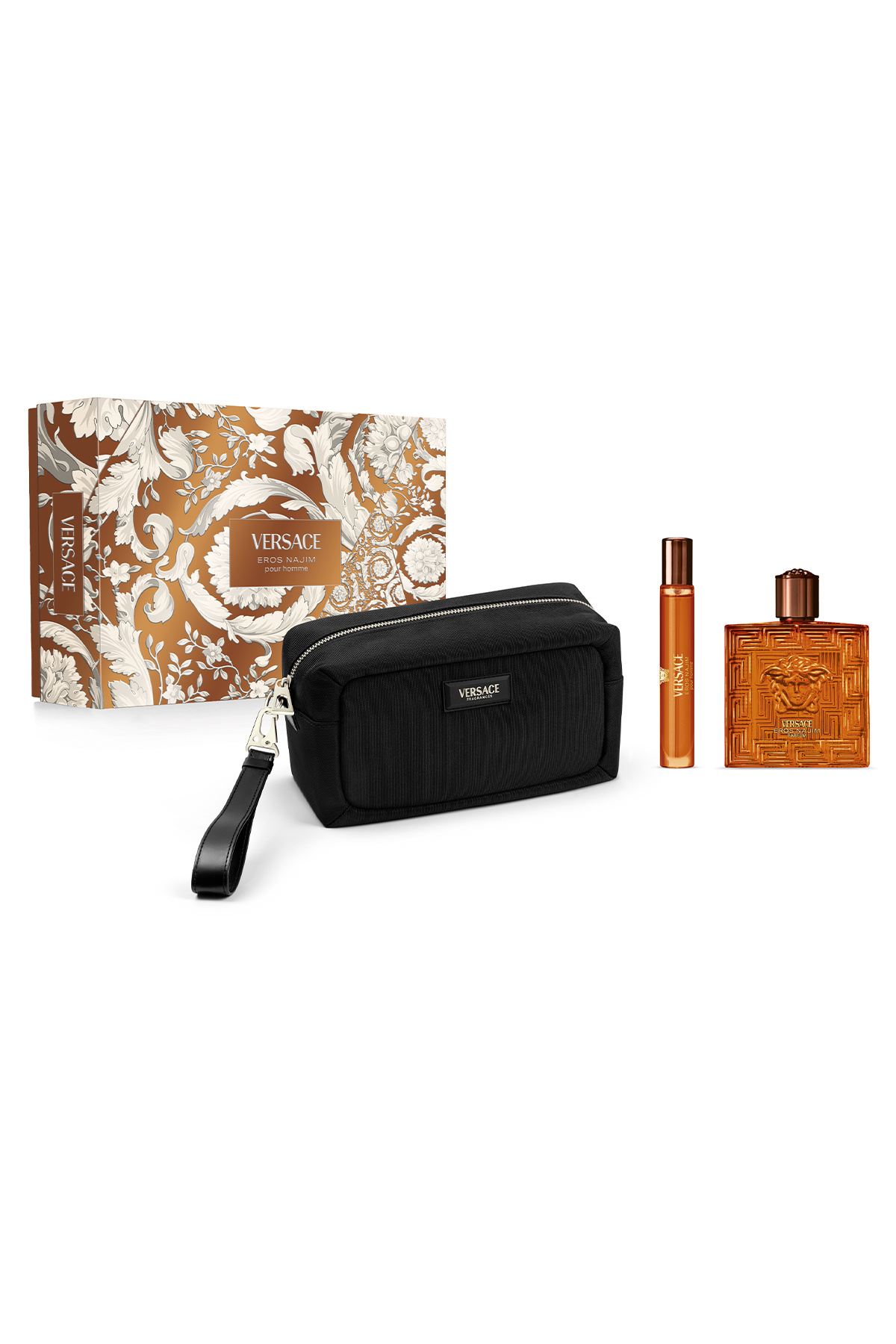 Versace Eros Najim Parfum Set(100 ML Parfüm +10ML Seyahat Boy+Çanta)