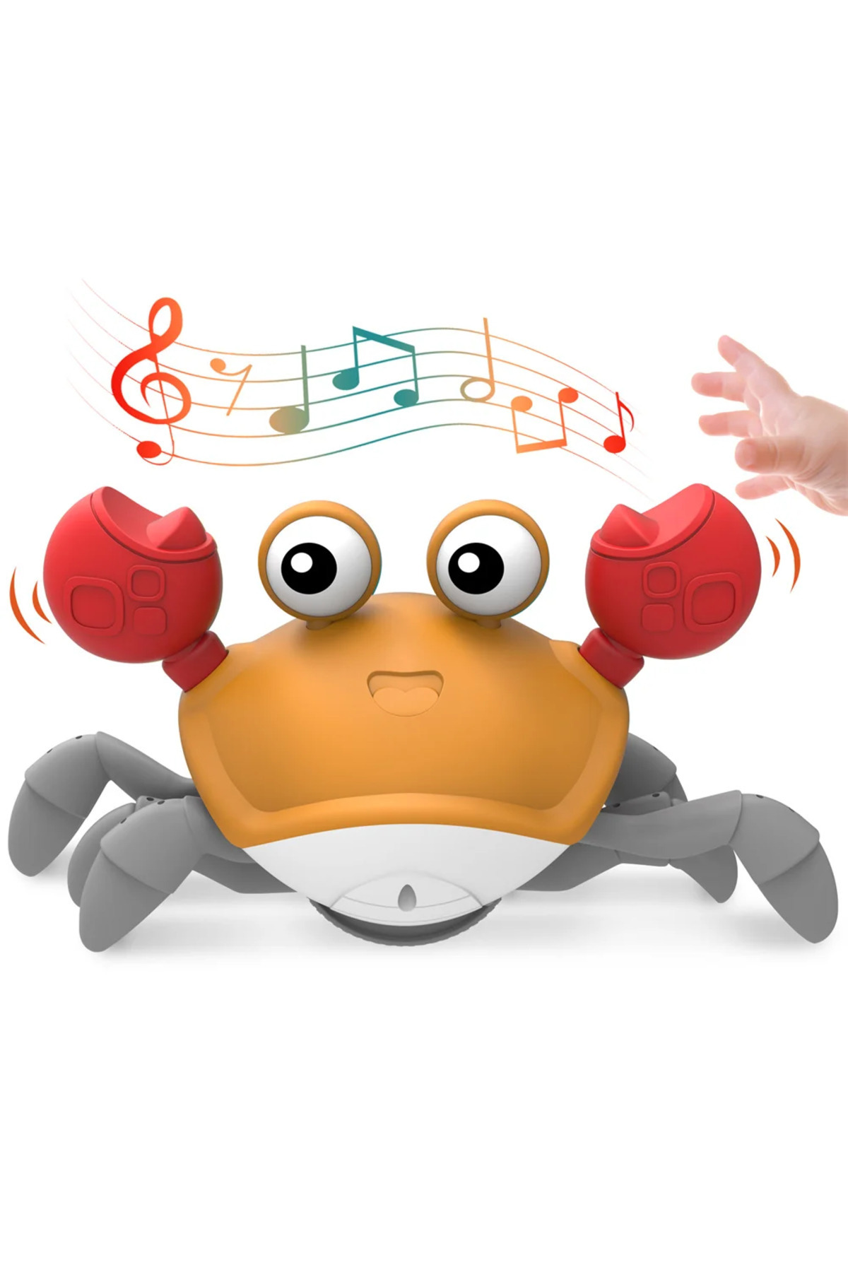 اورنج اینتراکتیو تویز اسباب‌بازی خرچنگ خزنده برای کودکان، اسباب‌بازی‌های موسیقیال الکتریکی خرچنگ فرار القایی