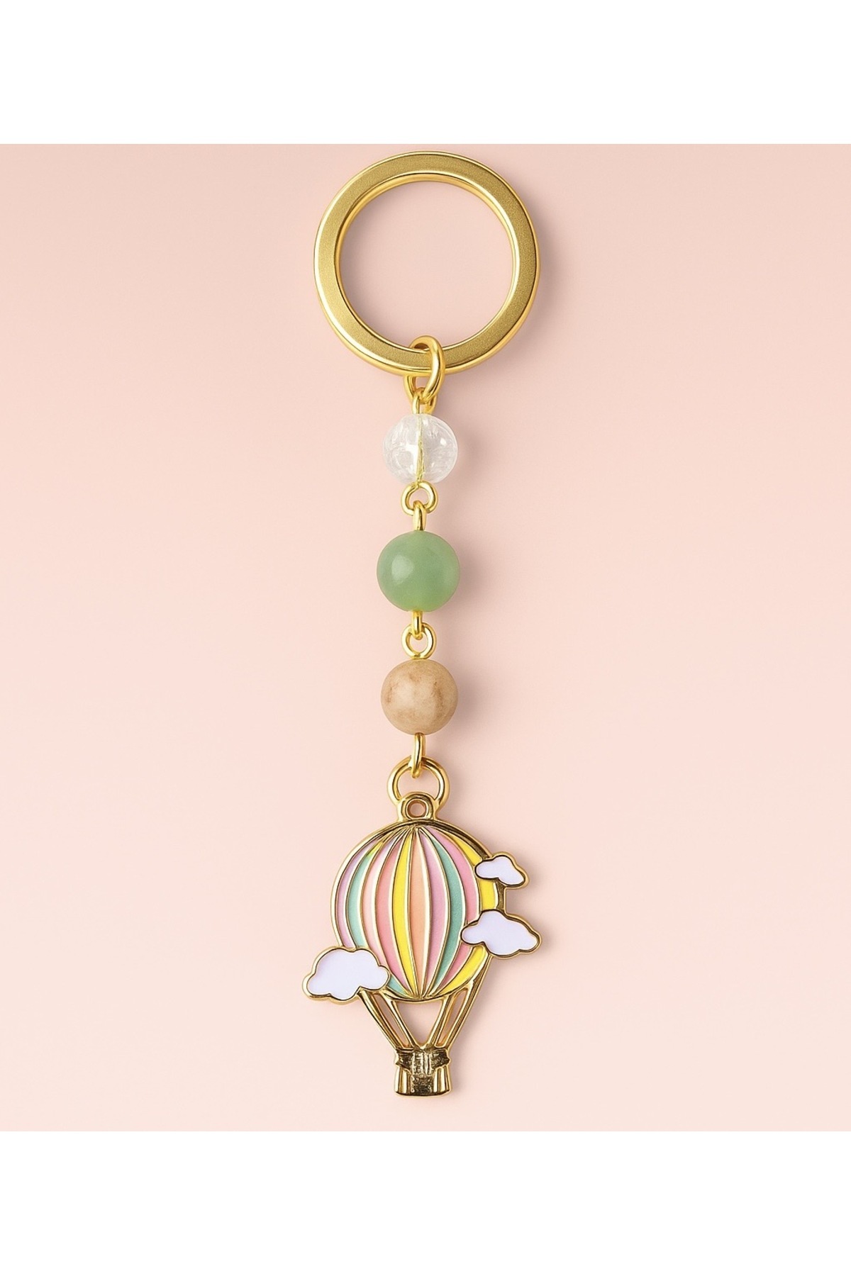 Sunshe Atelier Balon Anahtarlık(necef Mucize - Aventurin Şans - Sitrin Bereket)