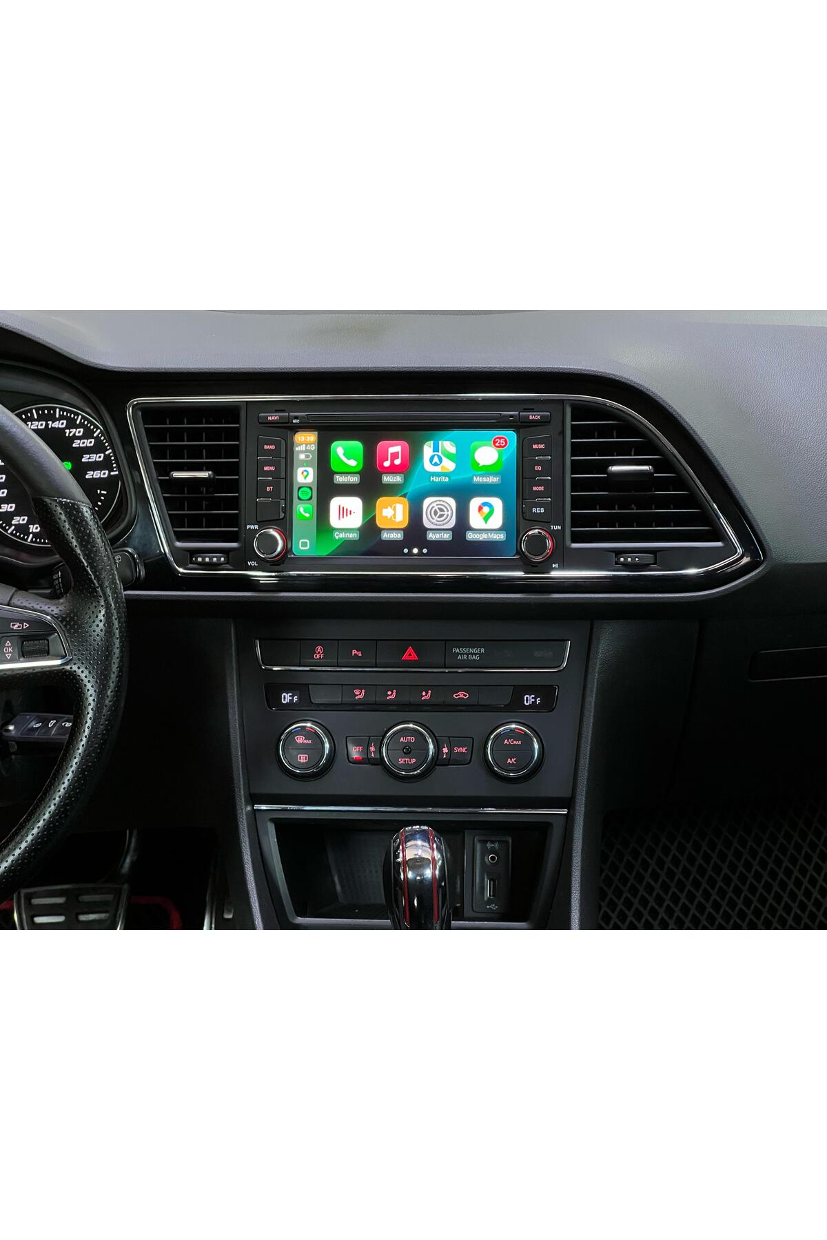 ミュージック　leon Navimex SEAT LEON UYUMLU 7İNÇ ORJİNAL GÖRÜNÜM 4GB RAM 64GB HAFIZA