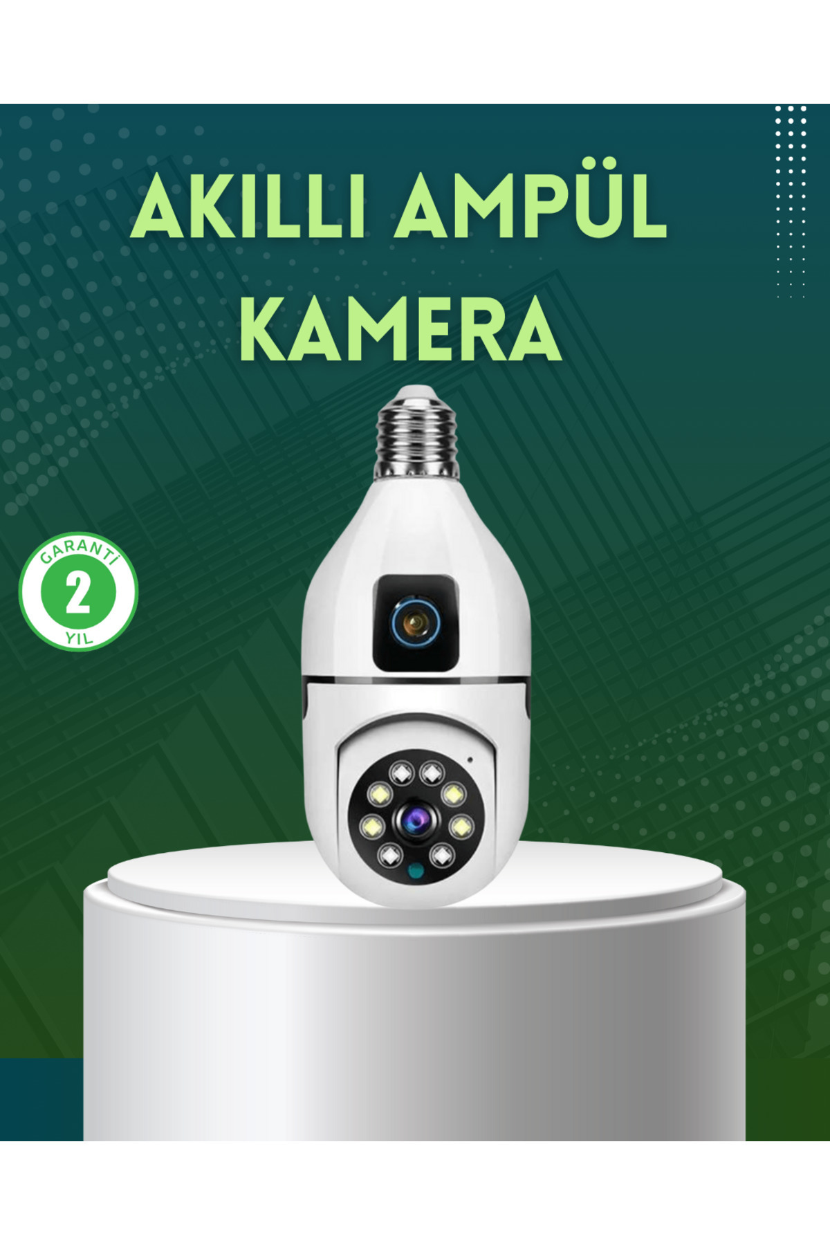 Bİ DÜNYA SHP 360 Derece Panoramik WiFi Kamera – Full HD Ev Güvenlik Sistemi