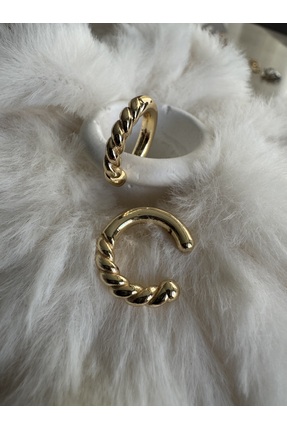 Rod Gold Burgu Earcuff