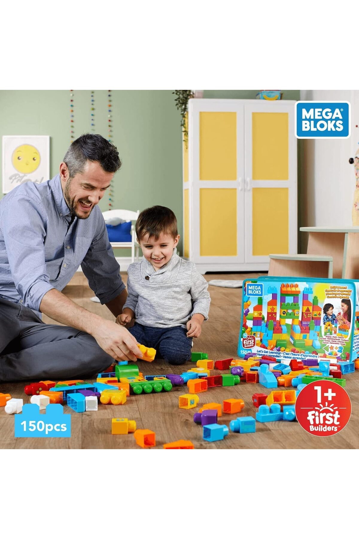 ست بلوکهای ساختنی برای کودکان – فاقد BPA، کاملاً غیرسمی، بلوکهای پلاستیکی محکم برای اسباببازی کودکان