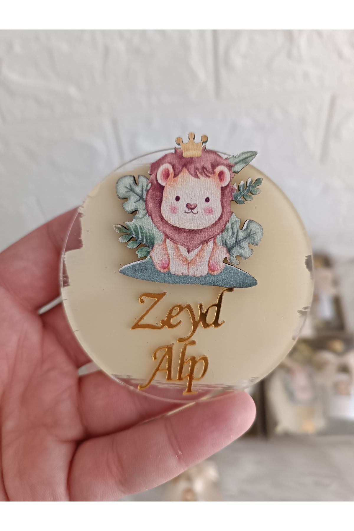 Doğrukan Hediyelik 10 adet pleksi magnet cam şişe kolonya set hediyelik yenidoğan doğum günü hediyelikleri fotoğrafı 3 (önizleme)