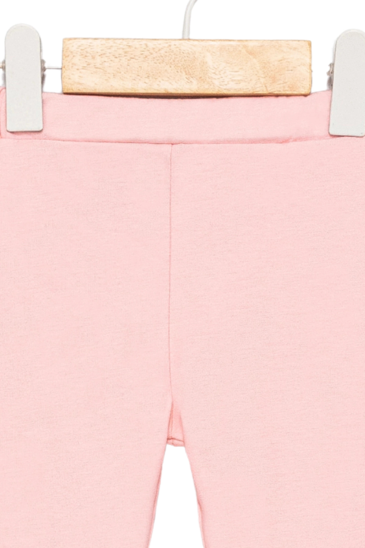 Divonette Kız Bebek 4’lü Likralı Pamuklu (6-24 Ay) Lastikli Bel Pembe Desenli Yumuşak Tayt fotoğrafı 3 (önizleme)