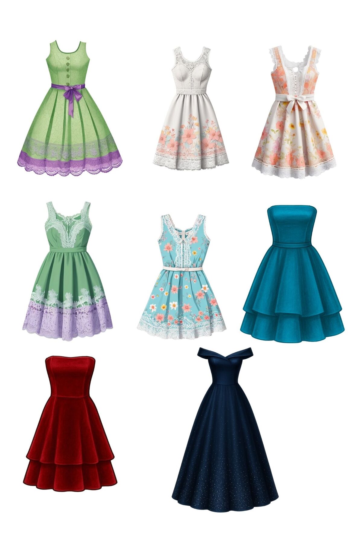 ست لباس‌پوشانی عروسک پرنسس کاغذی برای کودکان / ست فعالیت چسب‌زن