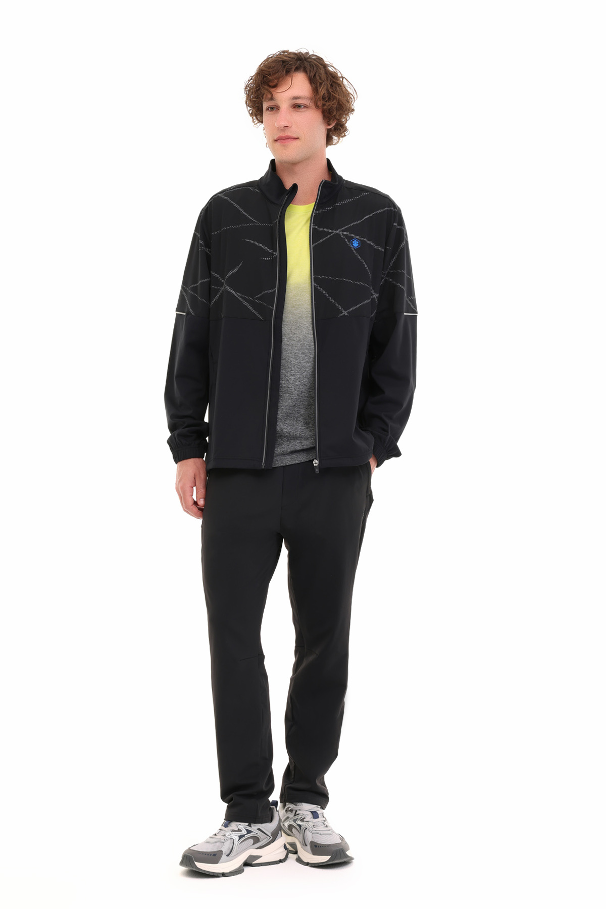 lumberjack ML CUMIC 18M-PRF1-07 5PR Siyah Erkek Eşofman Üstü görsel 3