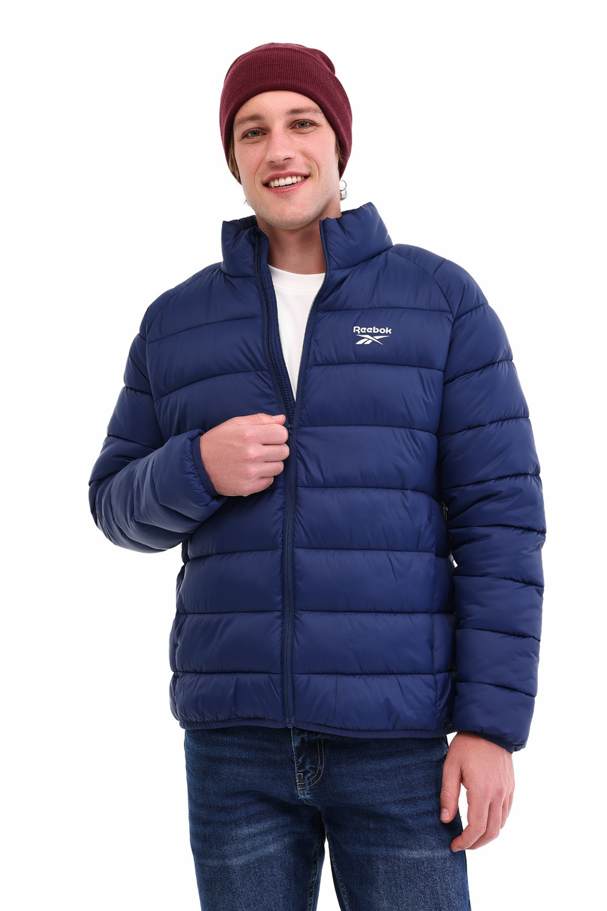 ریباک کاپشن مردانه آبی سرمه ای SANTIAGO COAT