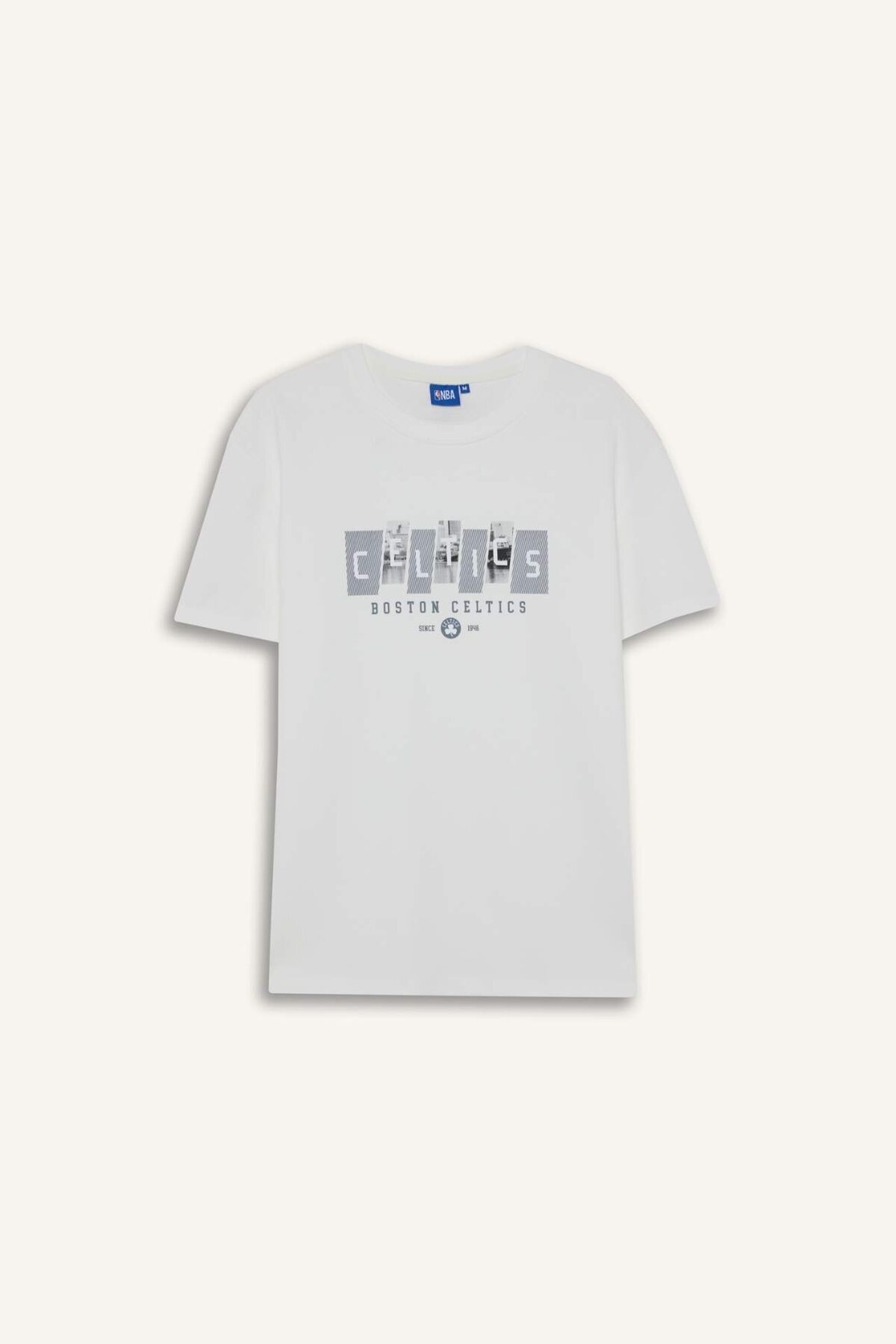 دفاکتو تی شرت آستین کوتاه DeFactoFit NBA Boston Celtics Standard Fit Crew F7785AX25AU