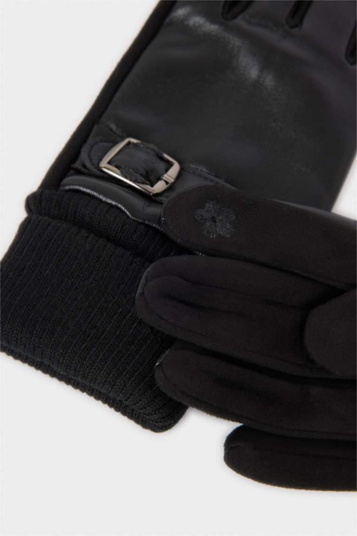 Defacto  Kadın Suni Deri Eldiven F3187AX25WN - Görsel 4