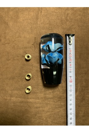 GÜNGÖR OTO AKSESUAR ETİKETÇİŞERE ÖZEL MAVİ GÜLLÜ VİTES TOPUZU