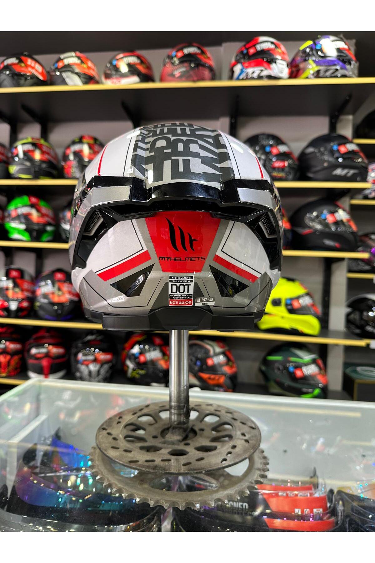 MT Helmets Thunder 4 SV Freeway A5 Parlak Kapalı Kask - Fiyatı
