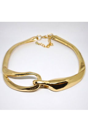 VELORA PRIVE AVANGART ÖZEL TASARIM KALIN GOLD KOLYE