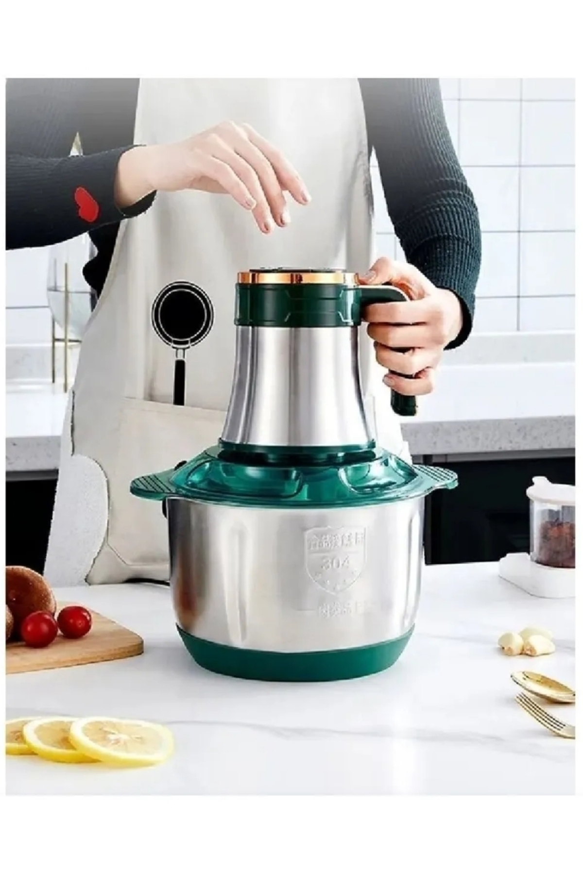 Empressco Elektrikli Mutfak Robotu, Sebze İçin 3,0 L Paslanmaz Çelik Kapasiteli fotoğrafı 3 (önizleme)